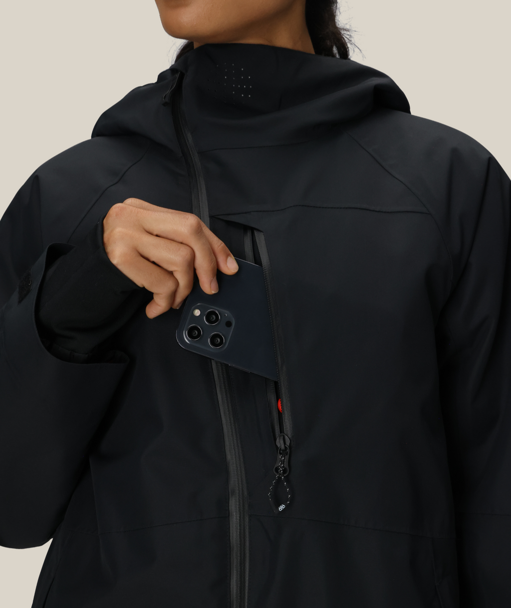 WOMENS HYDRA™ THERMAGRAPH® JACKET - BLACK