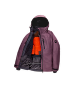 WOMENS HYDRA™ THERMAGRAPH® JACKET - BLACK PLUM GRID