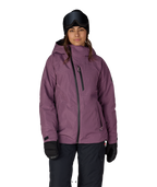 WOMENS HYDRA™ THERMAGRAPH® JACKET - BLACK PLUM GRID