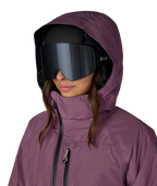 WOMENS HYDRA™ THERMAGRAPH® JACKET - BLACK PLUM GRID