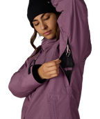 WOMENS HYDRA™ THERMAGRAPH® JACKET - BLACK PLUM GRID
