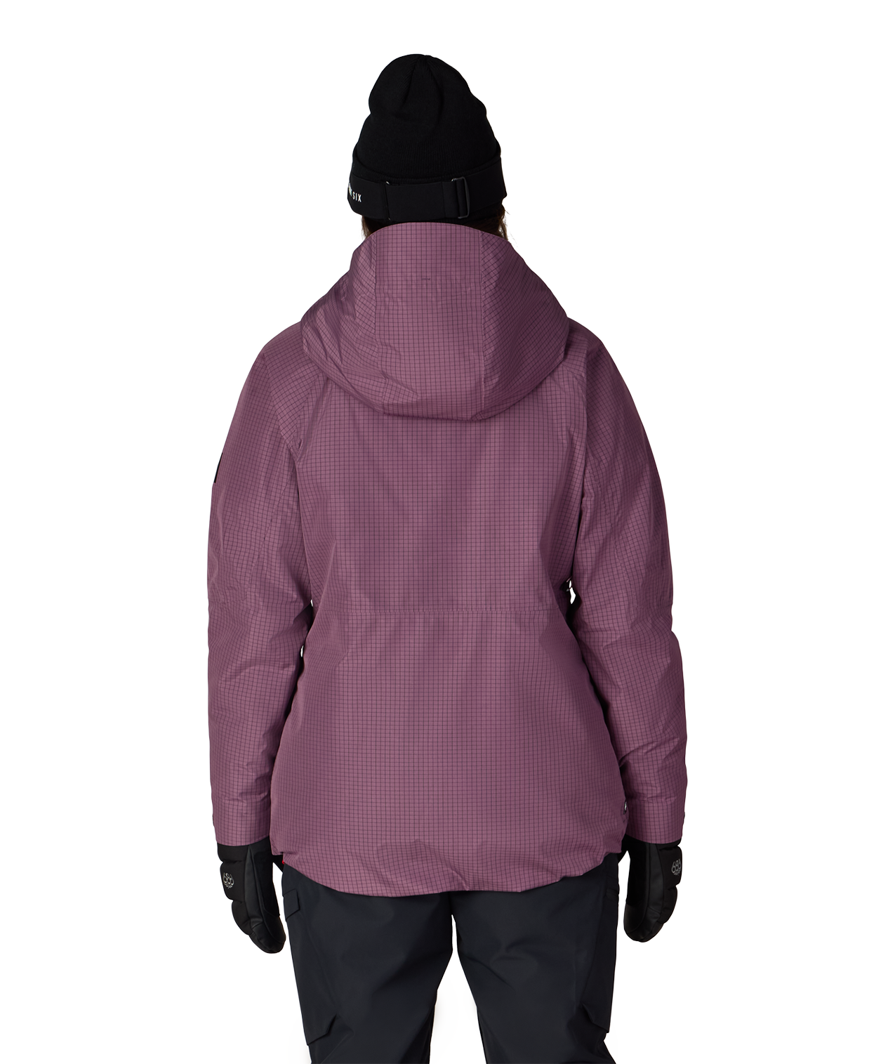 WOMENS HYDRA™ THERMAGRAPH® JACKET - BLACK PLUM GRID