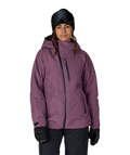WOMENS HYDRA™ THERMAGRAPH® JACKET - BLACK PLUM GRID
