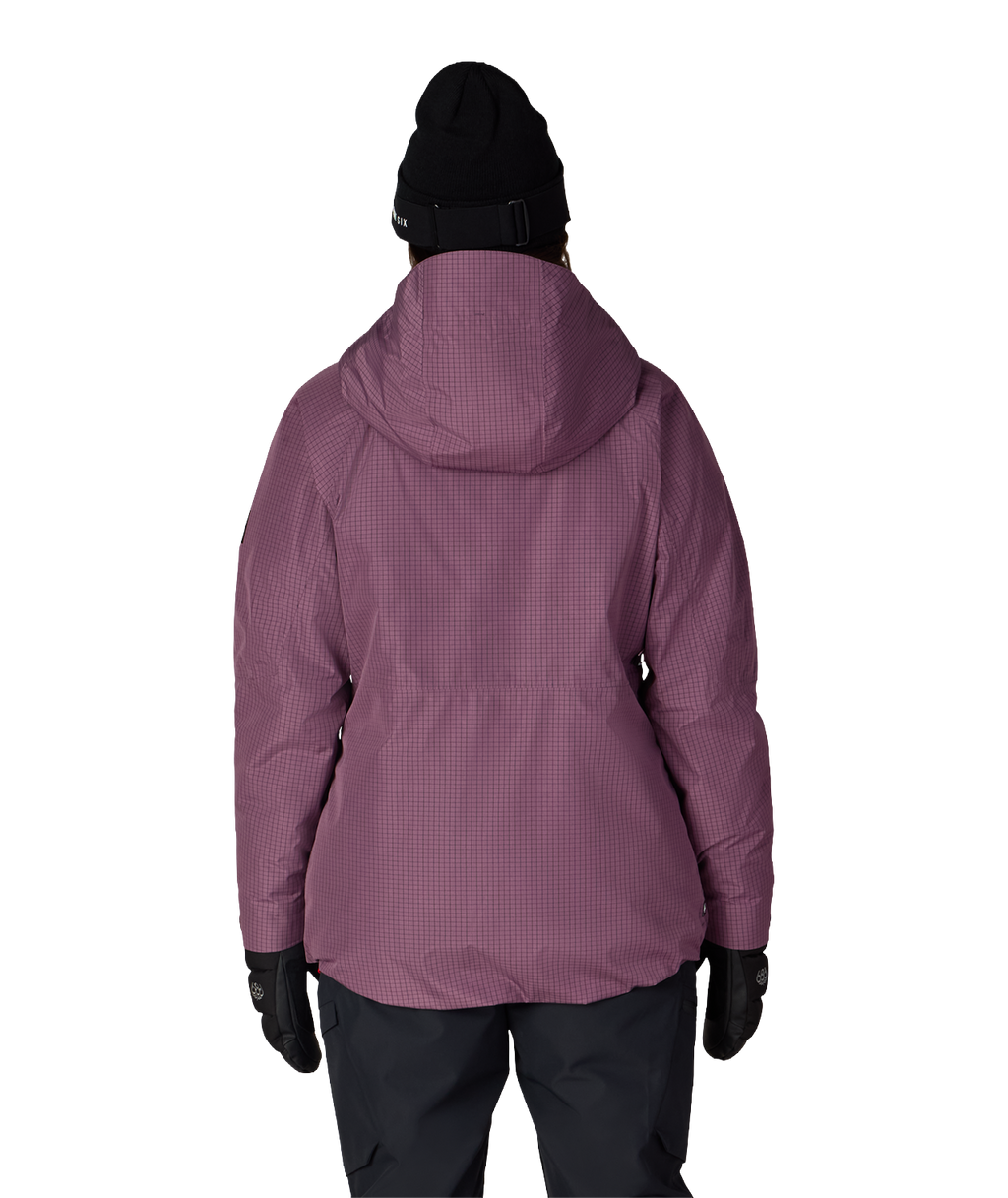 WOMENS HYDRA™ THERMAGRAPH® JACKET - BLACK PLUM GRID