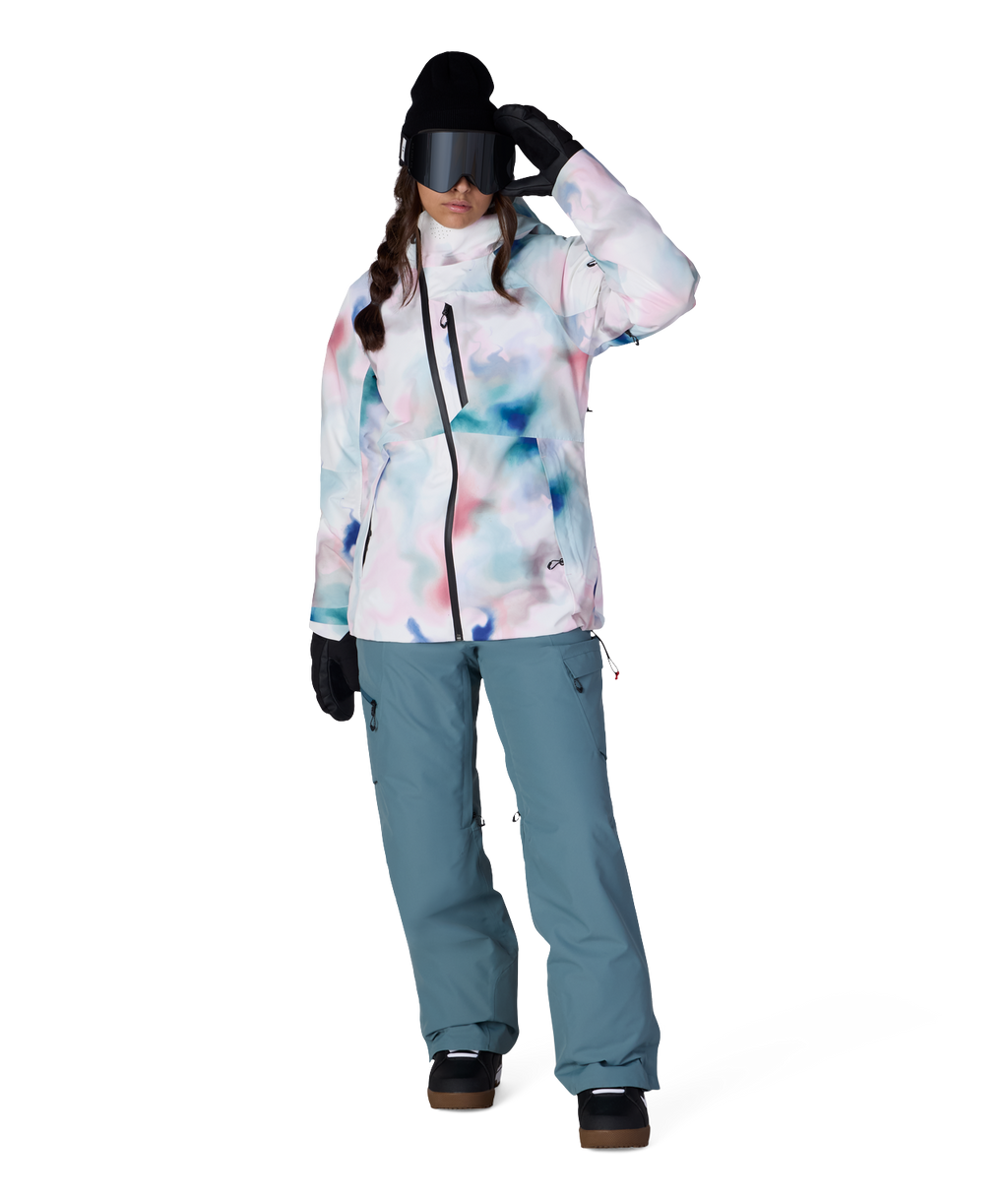 WOMENS HYDRA™ THERMAGRAPH® JACKET - GREEN INK WASH