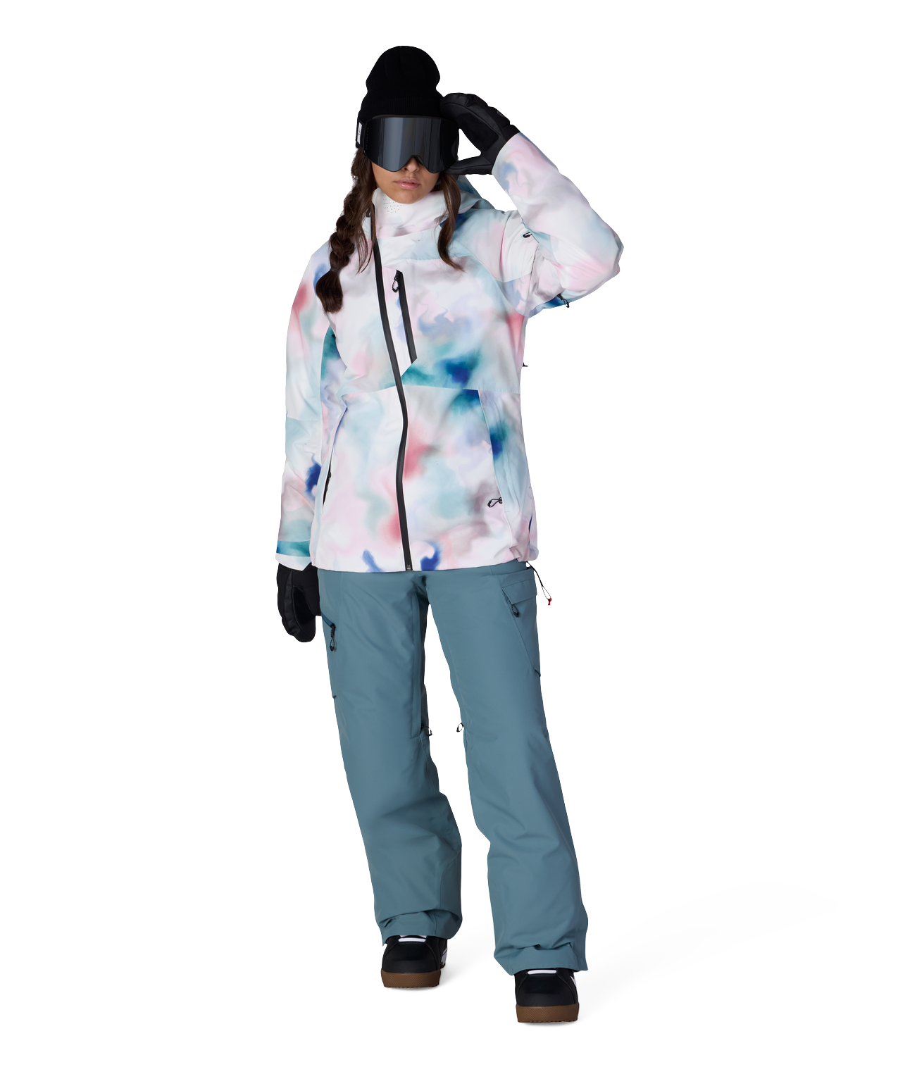 WOMENS HYDRA™ THERMAGRAPH® JACKET - GREEN INK WASH