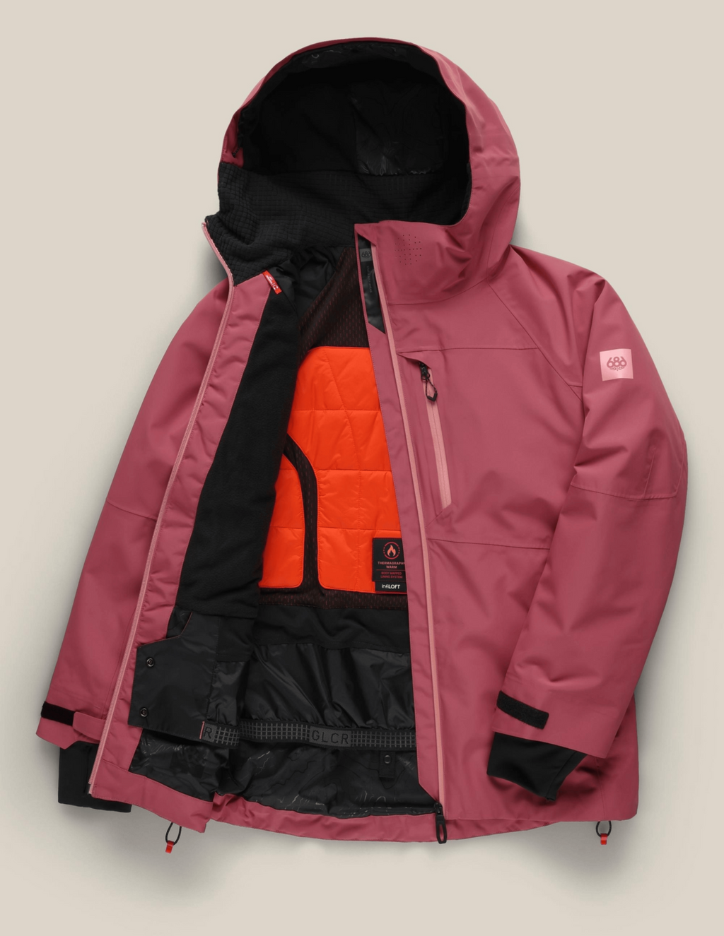 WOMENS HYDRA™ THERMAGRAPH® JACKET - ROSEWOOD
