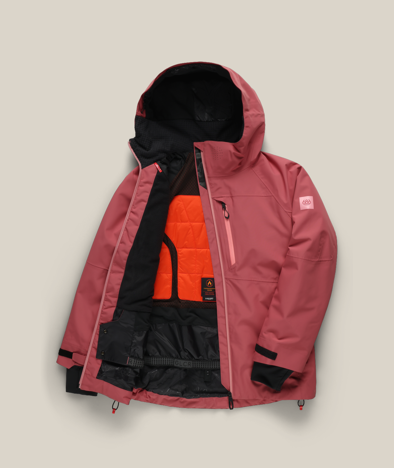 WOMENS HYDRA™ THERMAGRAPH® JACKET - ROSEWOOD