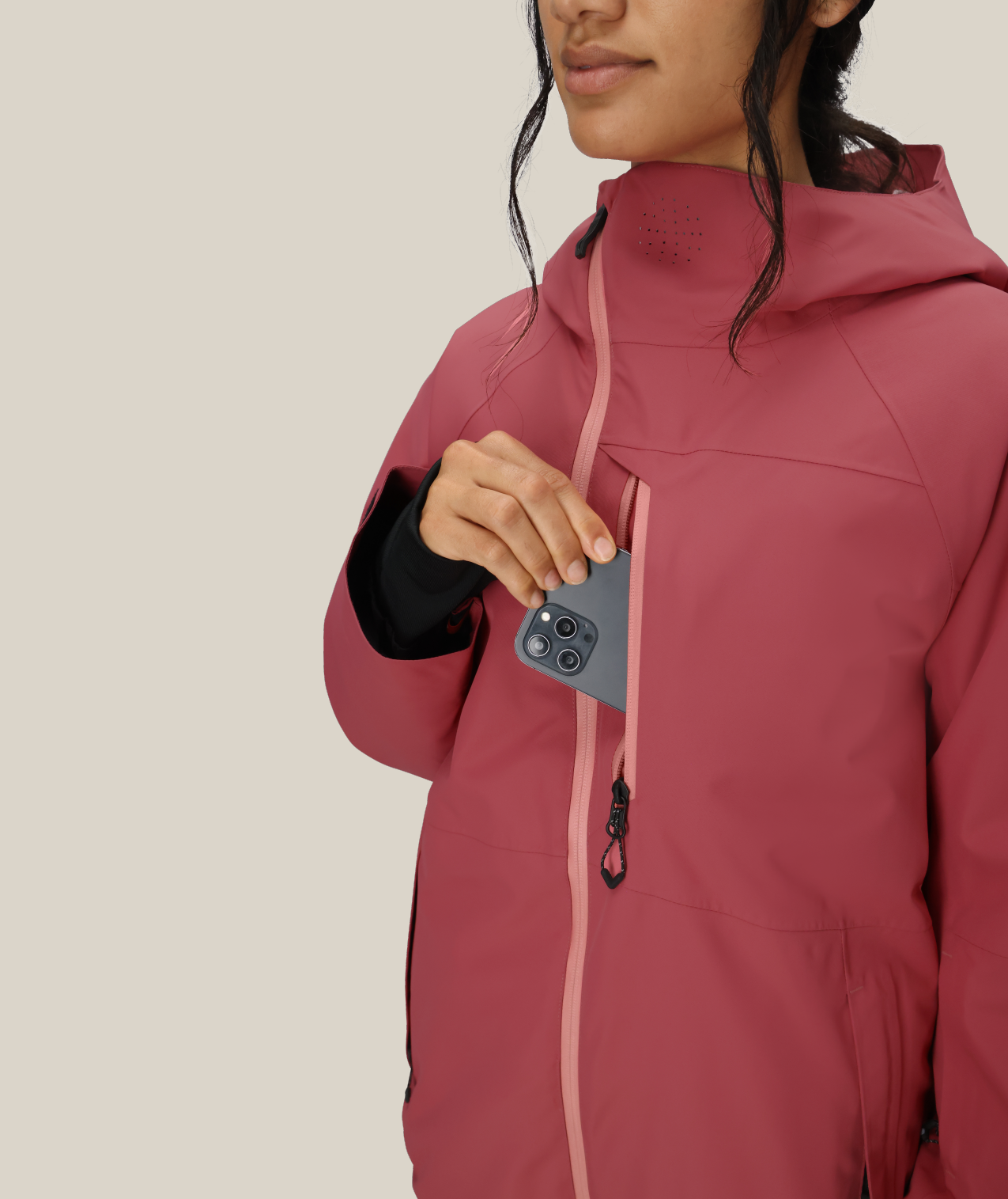 WOMENS HYDRA™ THERMAGRAPH® JACKET - ROSEWOOD