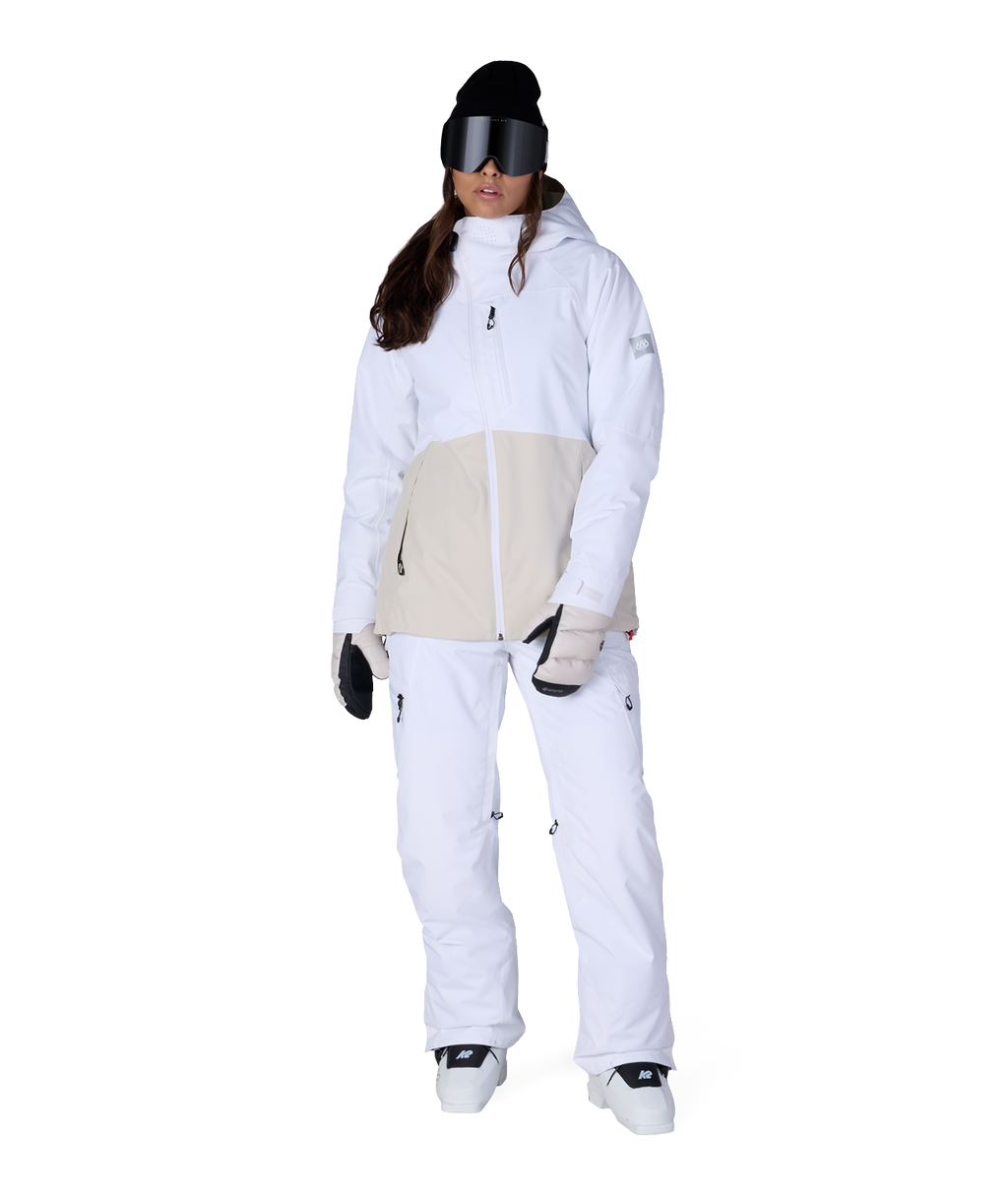 WOMENS HYDRA™ THERMAGRAPH® JACKET - WHITE COLORBLOCK