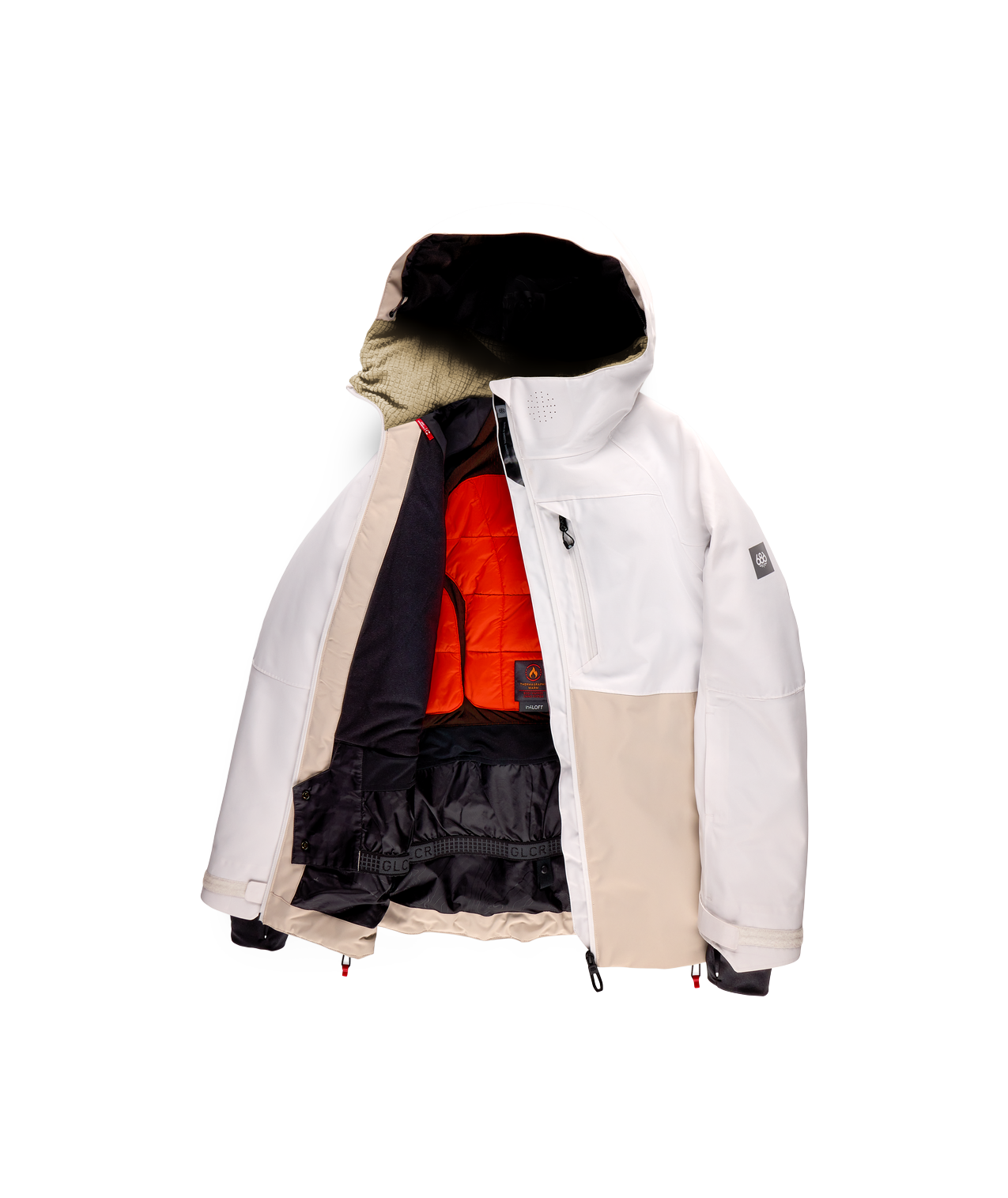 WOMENS HYDRA™ THERMAGRAPH® JACKET - WHITE COLORBLOCK