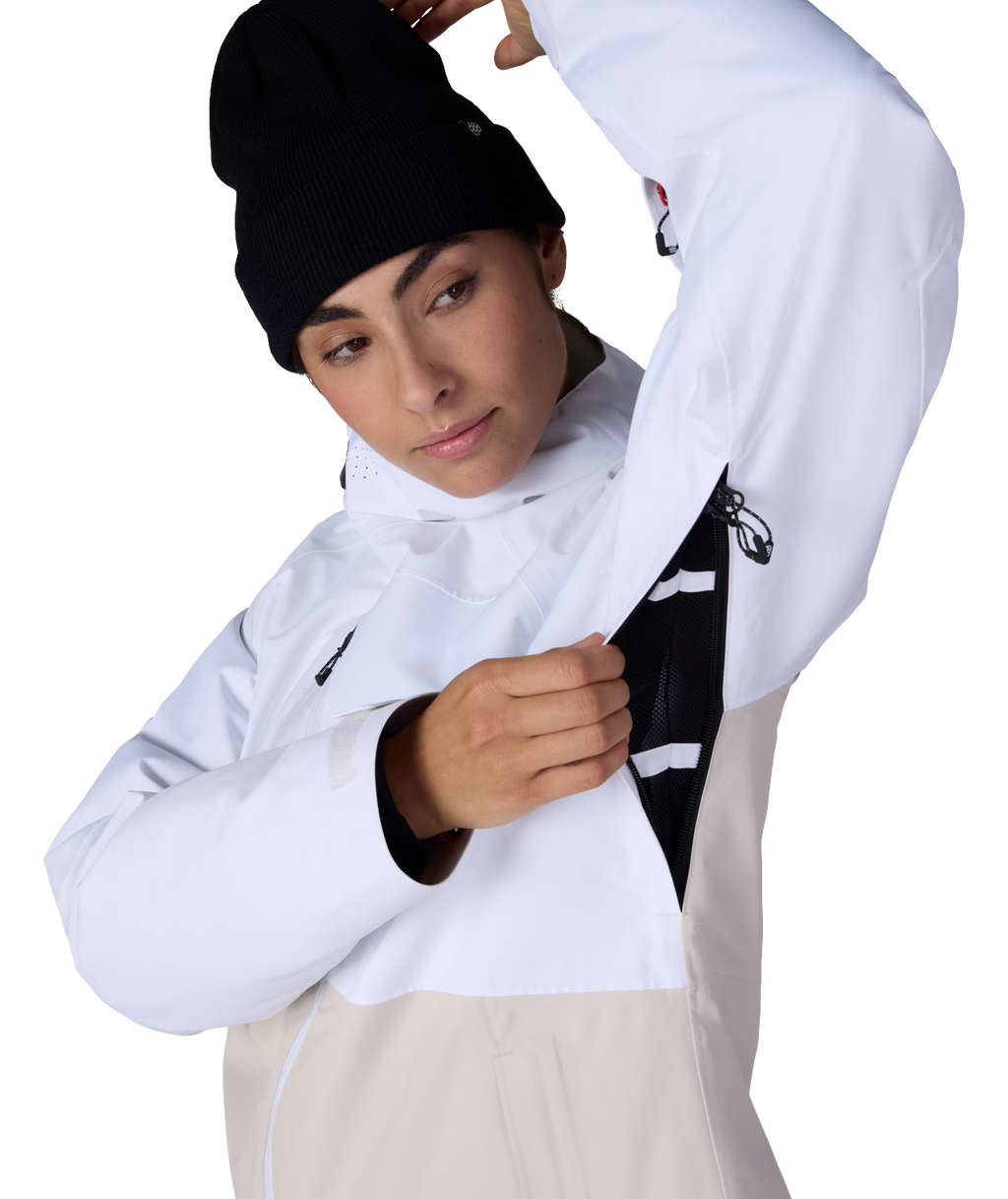 WOMENS HYDRA™ THERMAGRAPH® JACKET - WHITE COLORBLOCK
