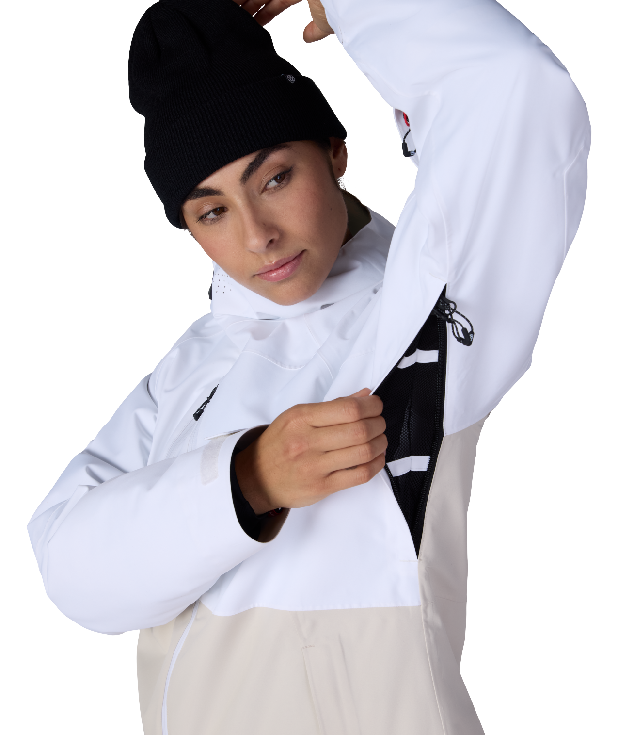 WOMENS HYDRA™ THERMAGRAPH® JACKET - WHITE COLORBLOCK