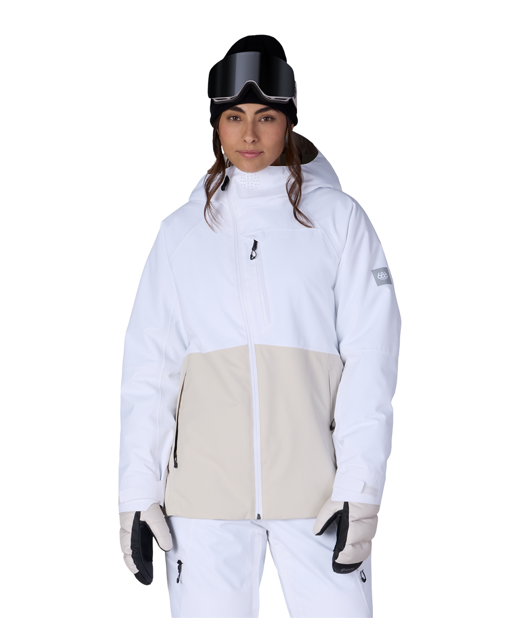 WOMENS HYDRA™ THERMAGRAPH® JACKET - WHITE COLORBLOCK