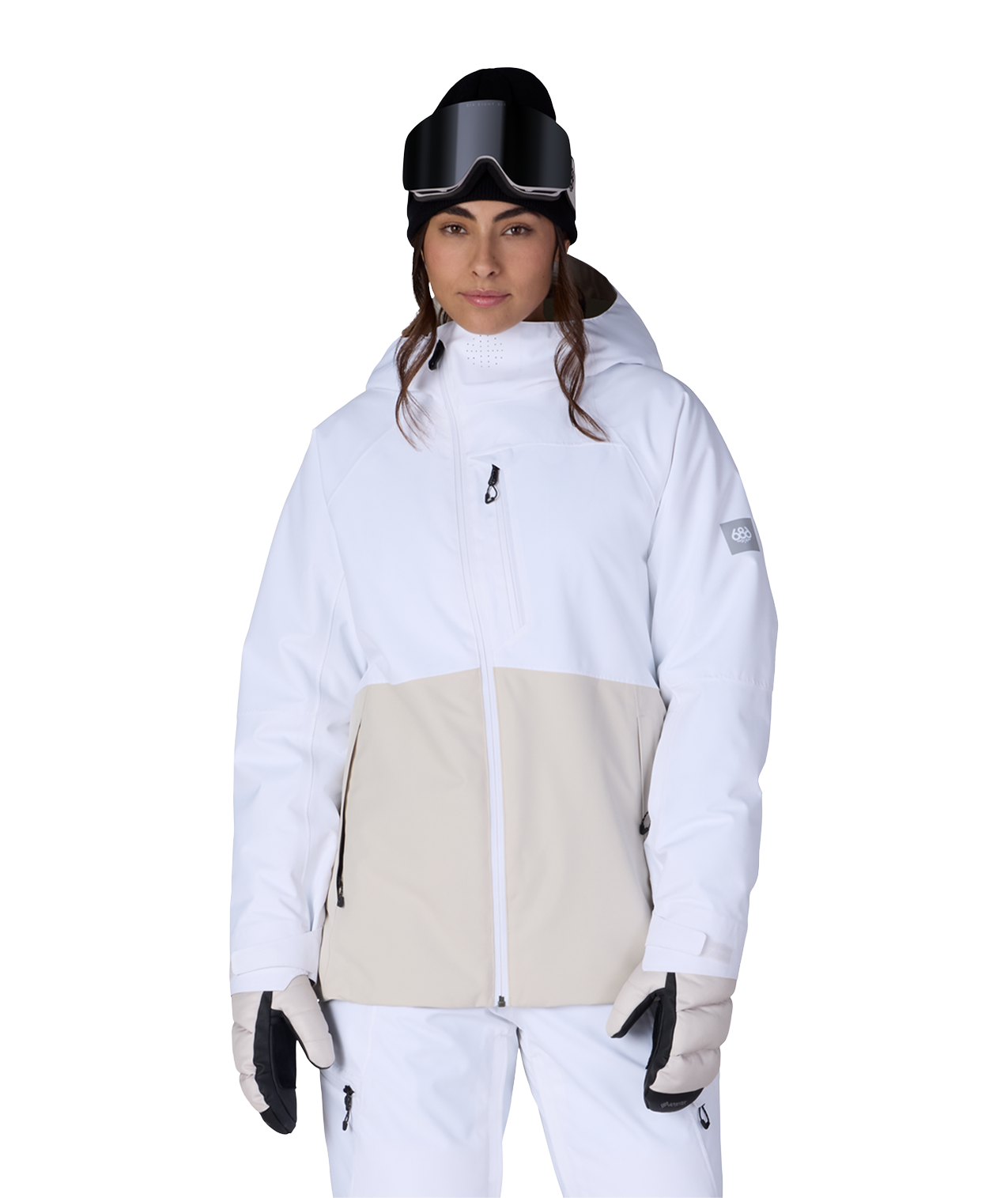 WOMENS HYDRA™ THERMAGRAPH® JACKET - WHITE COLORBLOCK