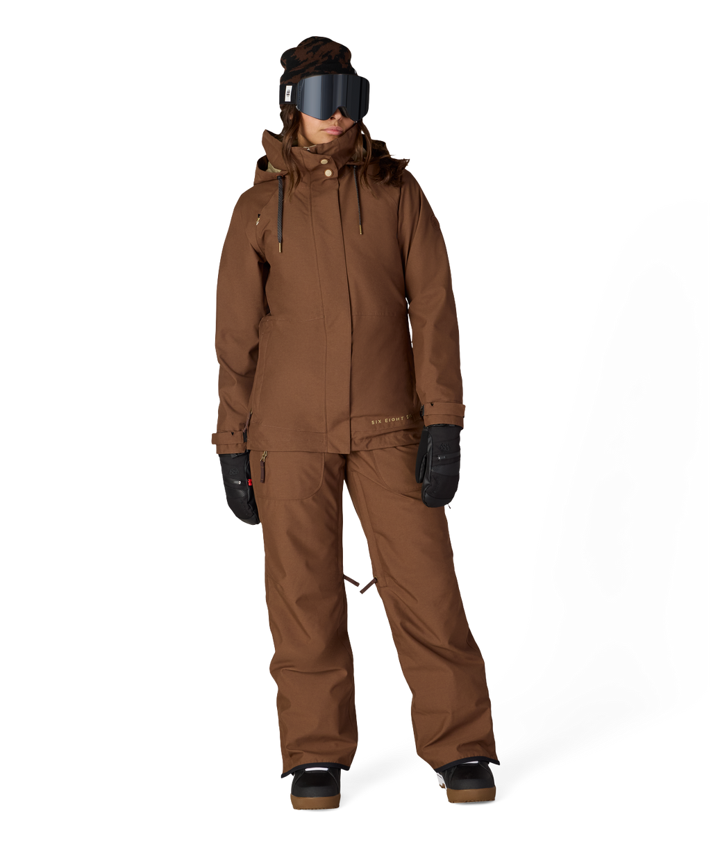 WOMENS SMARTY®3-IN-1 SPELLBOUND™ JACKET - DARK EARTH DOBBY