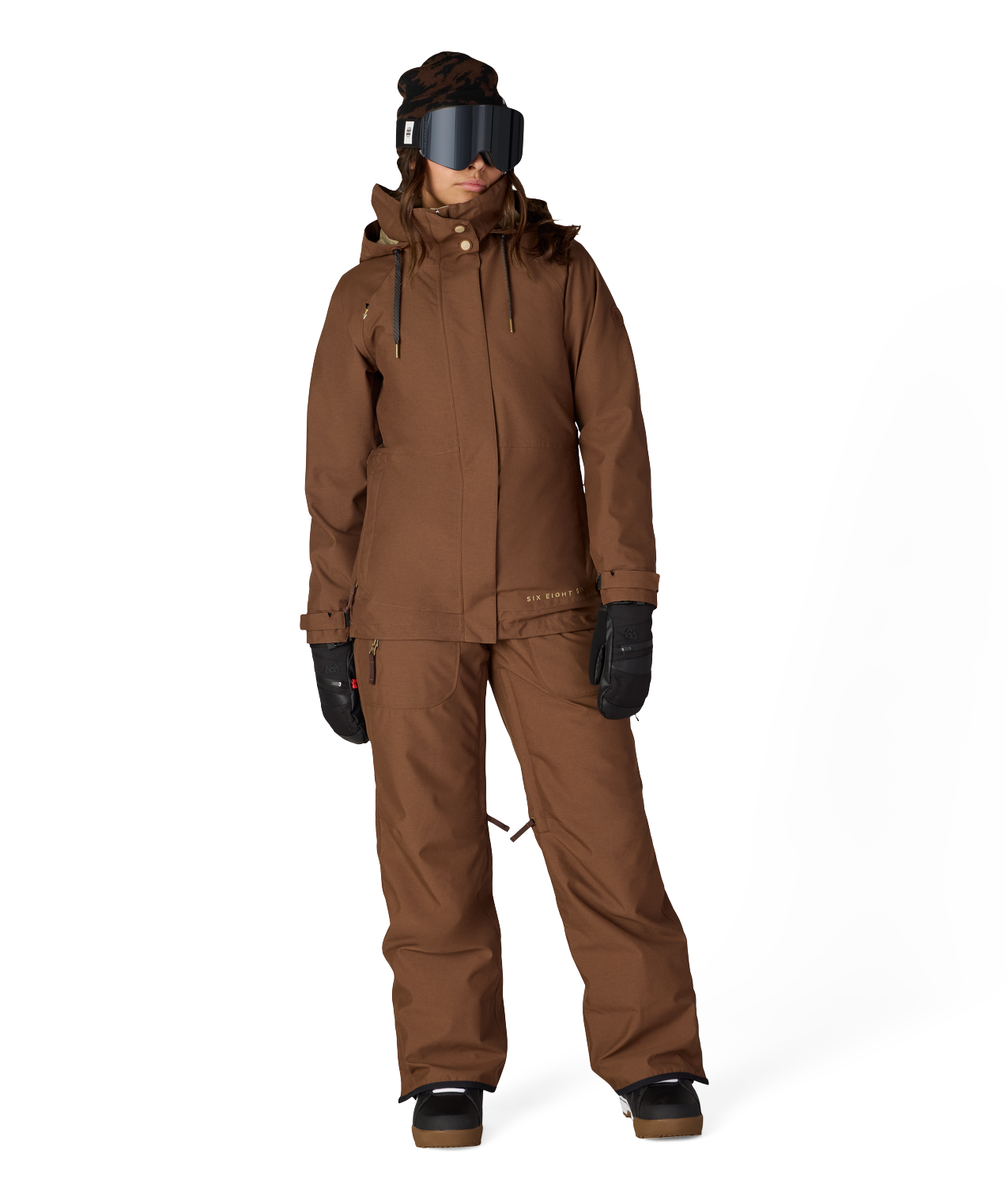 WOMENS SMARTY®3-IN-1 SPELLBOUND™ JACKET - DARK EARTH DOBBY