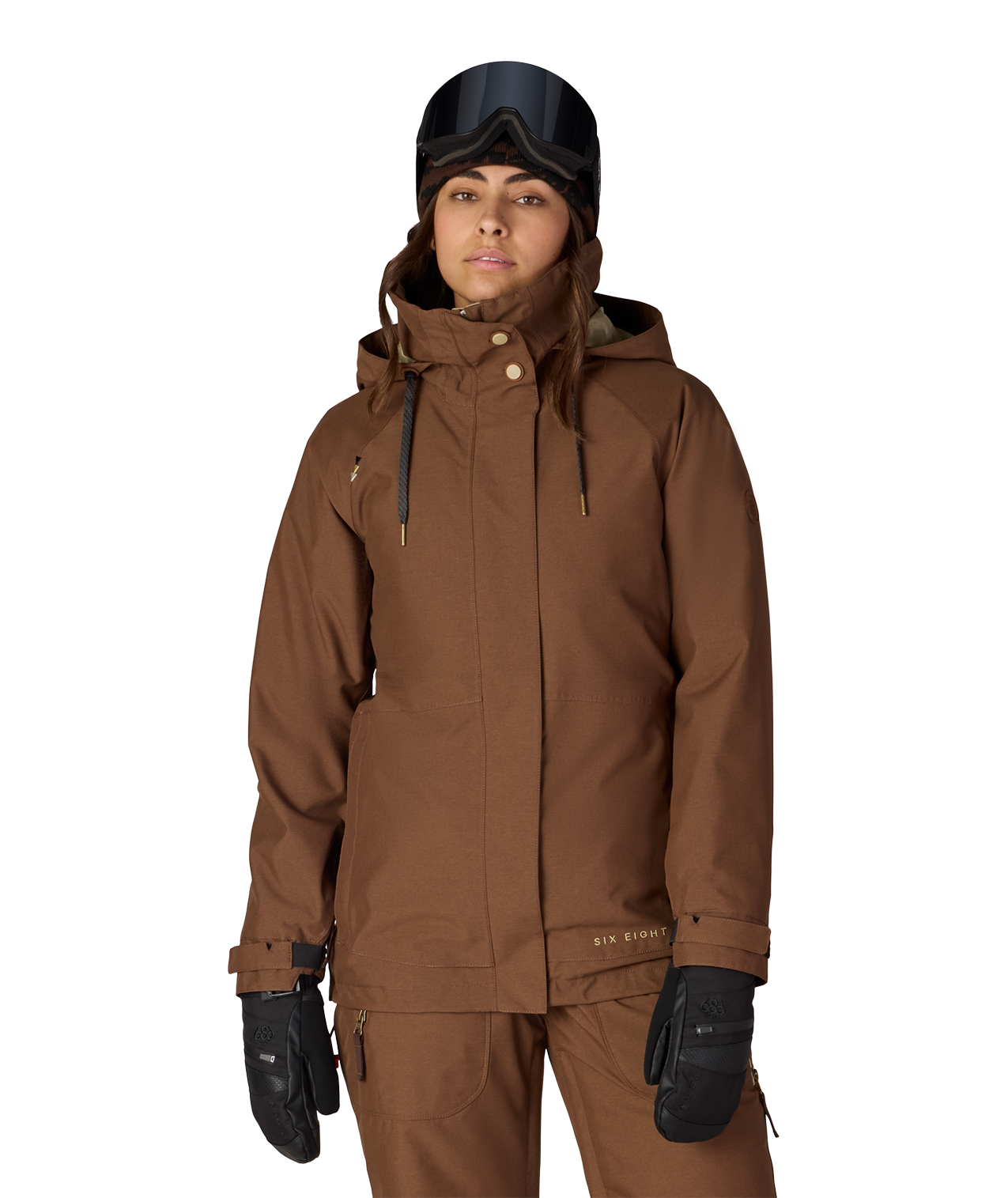 WOMENS SMARTY®3-IN-1 SPELLBOUND™ JACKET - DARK EARTH DOBBY