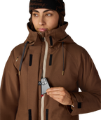 WOMENS SMARTY®3-IN-1 SPELLBOUND™ JACKET - DARK EARTH DOBBY