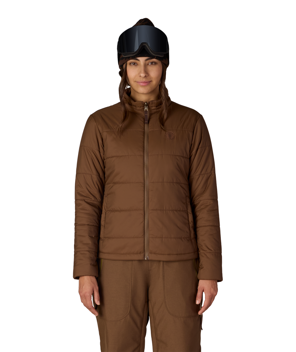 WOMENS SMARTY®3-IN-1 SPELLBOUND™ JACKET - DARK EARTH DOBBY