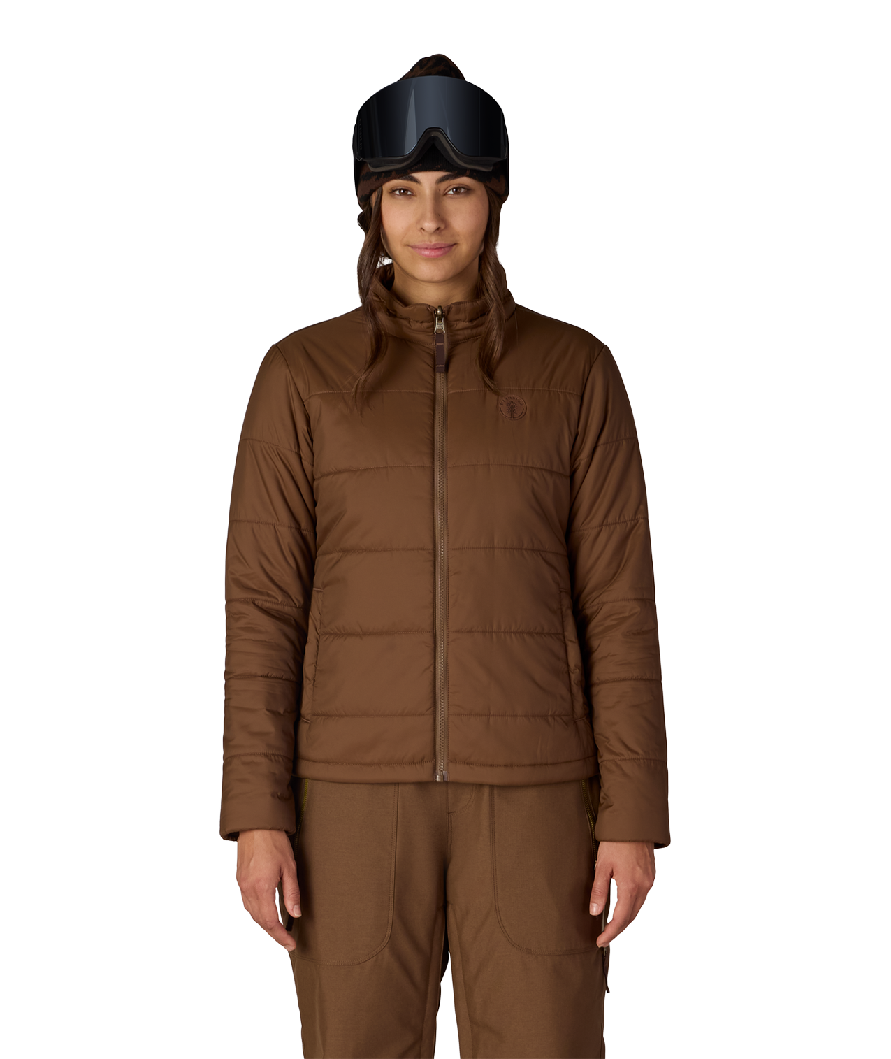 WOMENS SMARTY®3-IN-1 SPELLBOUND™ JACKET - DARK EARTH DOBBY