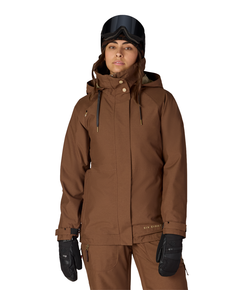WOMENS SMARTY®3-IN-1 SPELLBOUND™ JACKET - DARK EARTH DOBBY