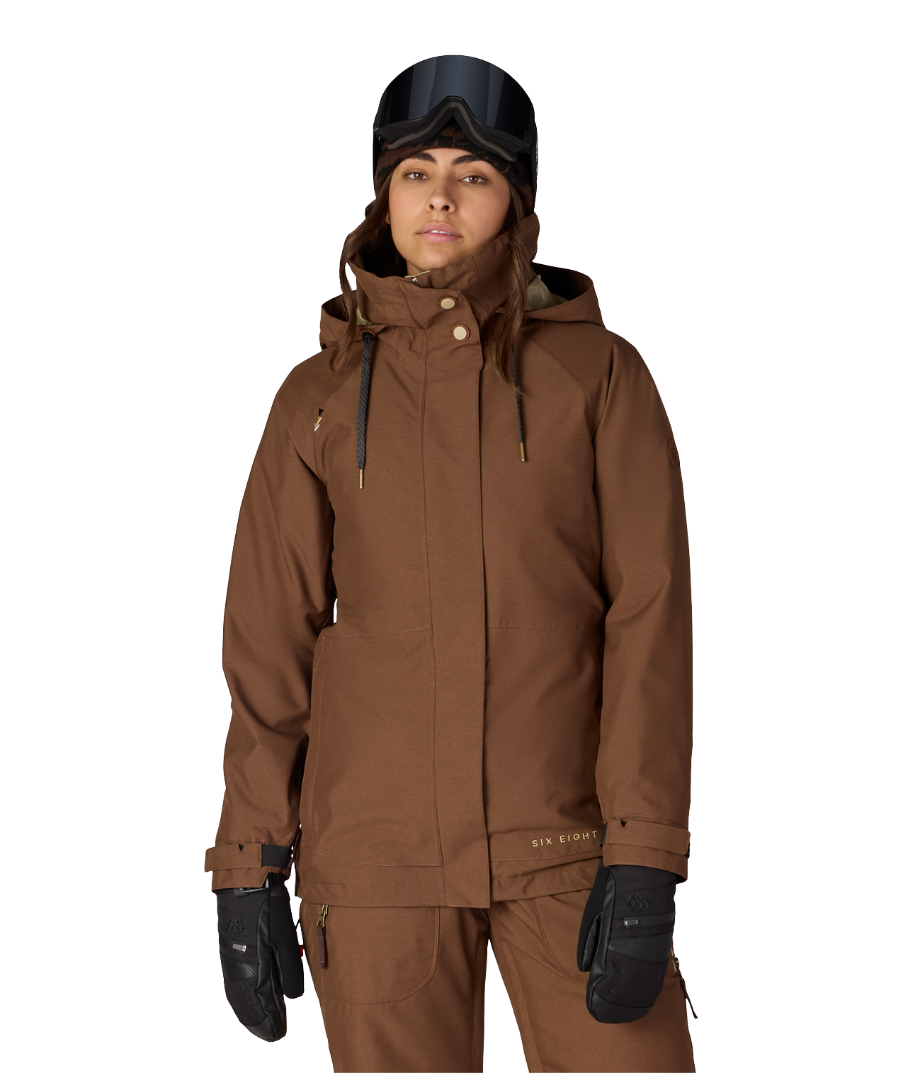 WOMENS SMARTY®3-IN-1 SPELLBOUND™ JACKET - DARK EARTH DOBBY