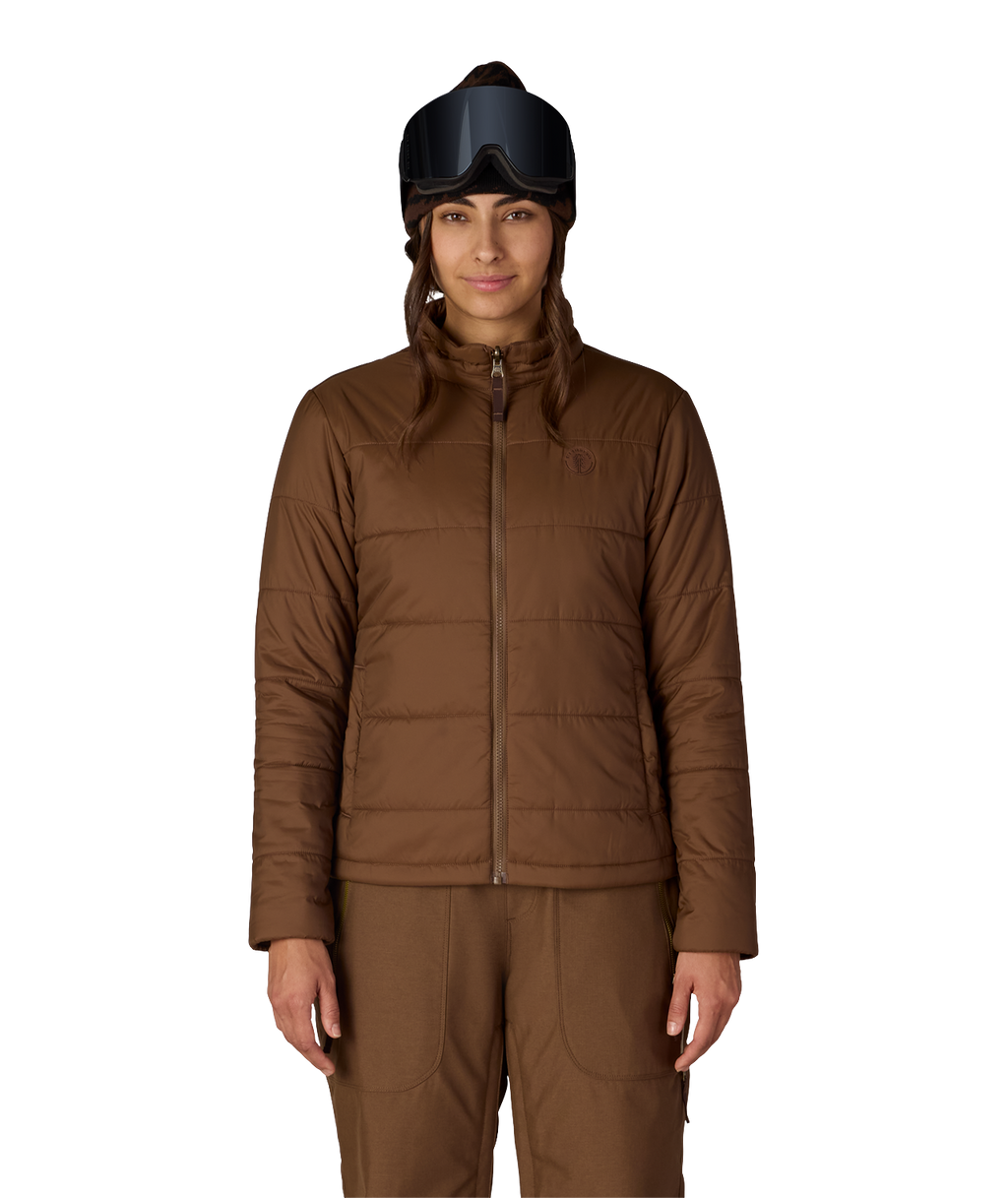 WOMENS SMARTY®3-IN-1 SPELLBOUND™ JACKET - DARK EARTH DOBBY