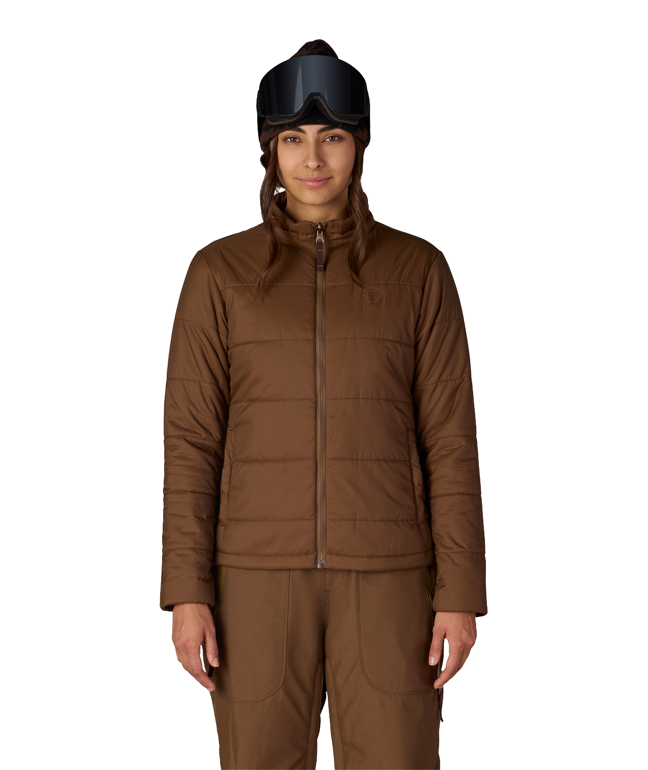 WOMENS SMARTY®3-IN-1 SPELLBOUND™ JACKET - DARK EARTH DOBBY
