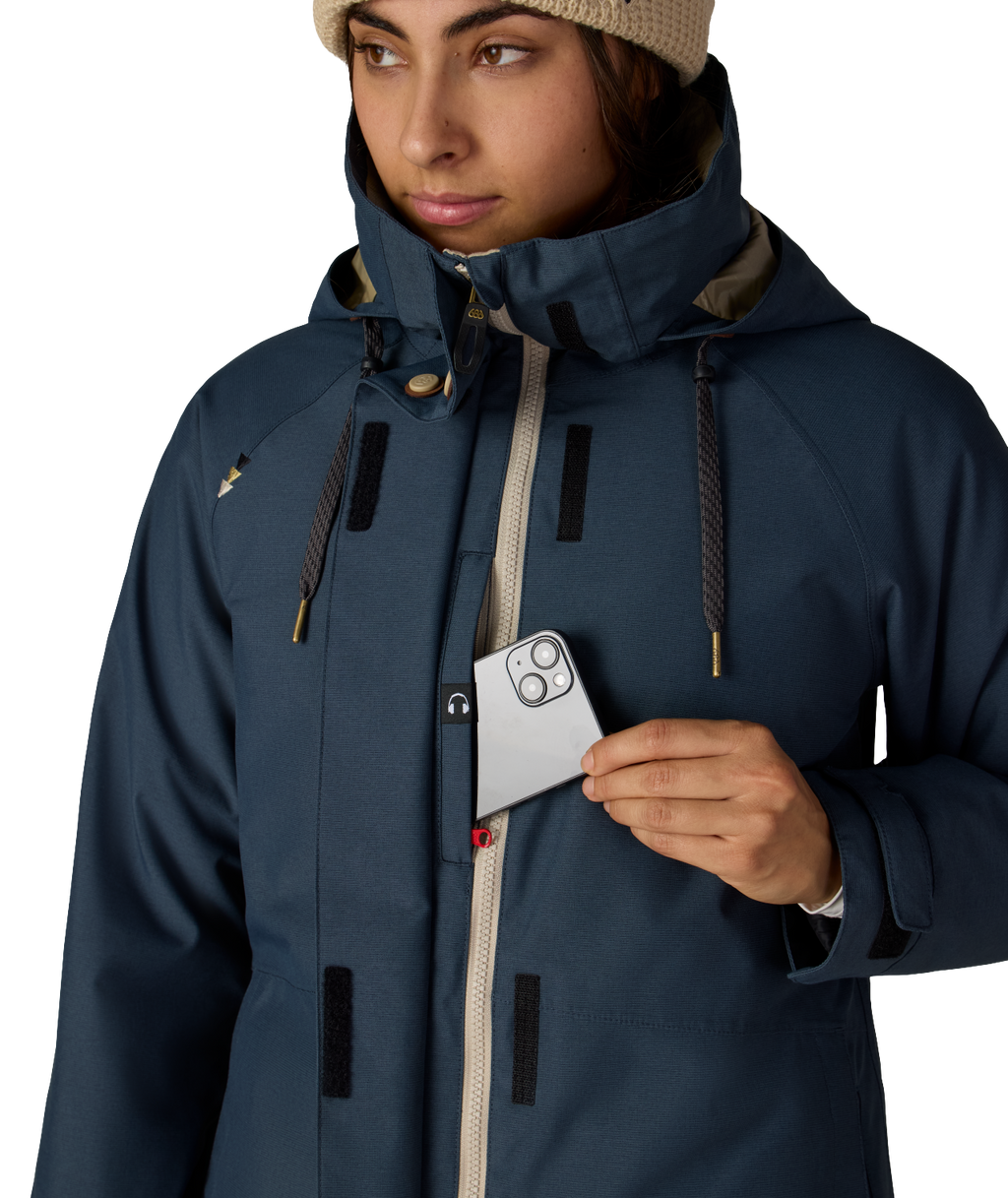 WOMENS SMARTY®3-IN-1 SPELLBOUND™ JACKET - NAVY DOBBY