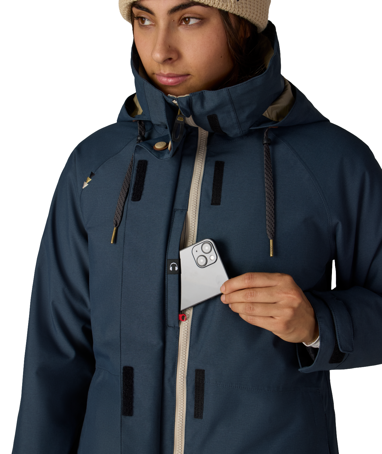 WOMENS SMARTY®3-IN-1 SPELLBOUND™ JACKET - NAVY DOBBY