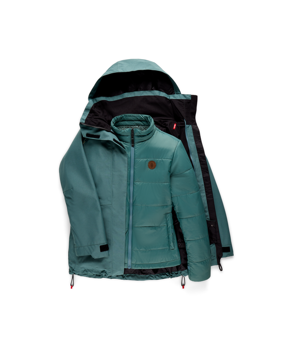 WOMENS SMARTY®3-IN-1 SPELLBOUND™ JACKET - PALE FIRN DOBBY