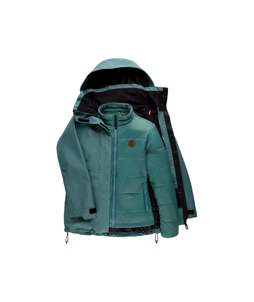 WOMENS SMARTY®3-IN-1 SPELLBOUND™ JACKET - PALE FIRN DOBBY