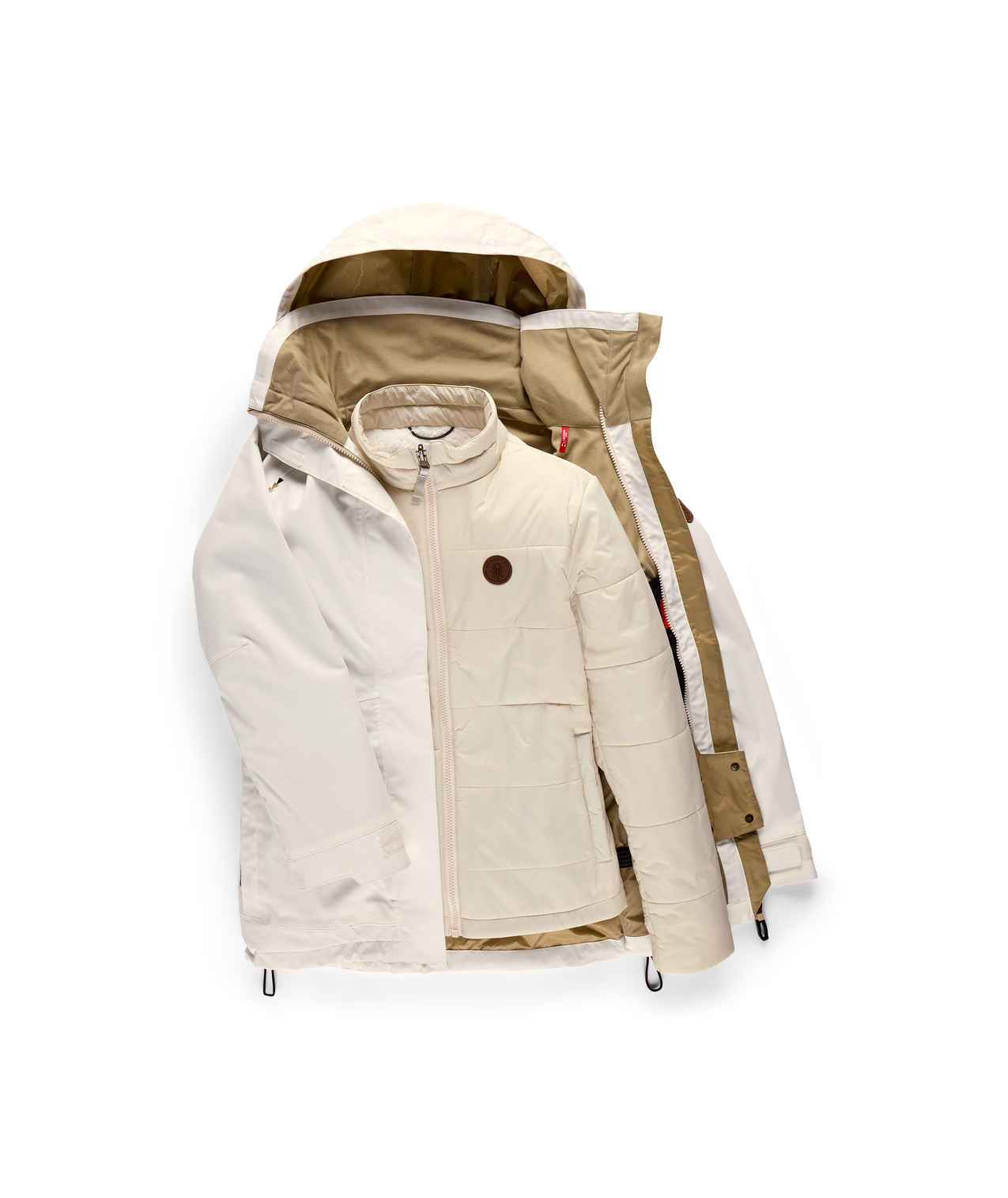 WOMENS SMARTY®3-IN-1 SPELLBOUND™ JACKET - WHITE