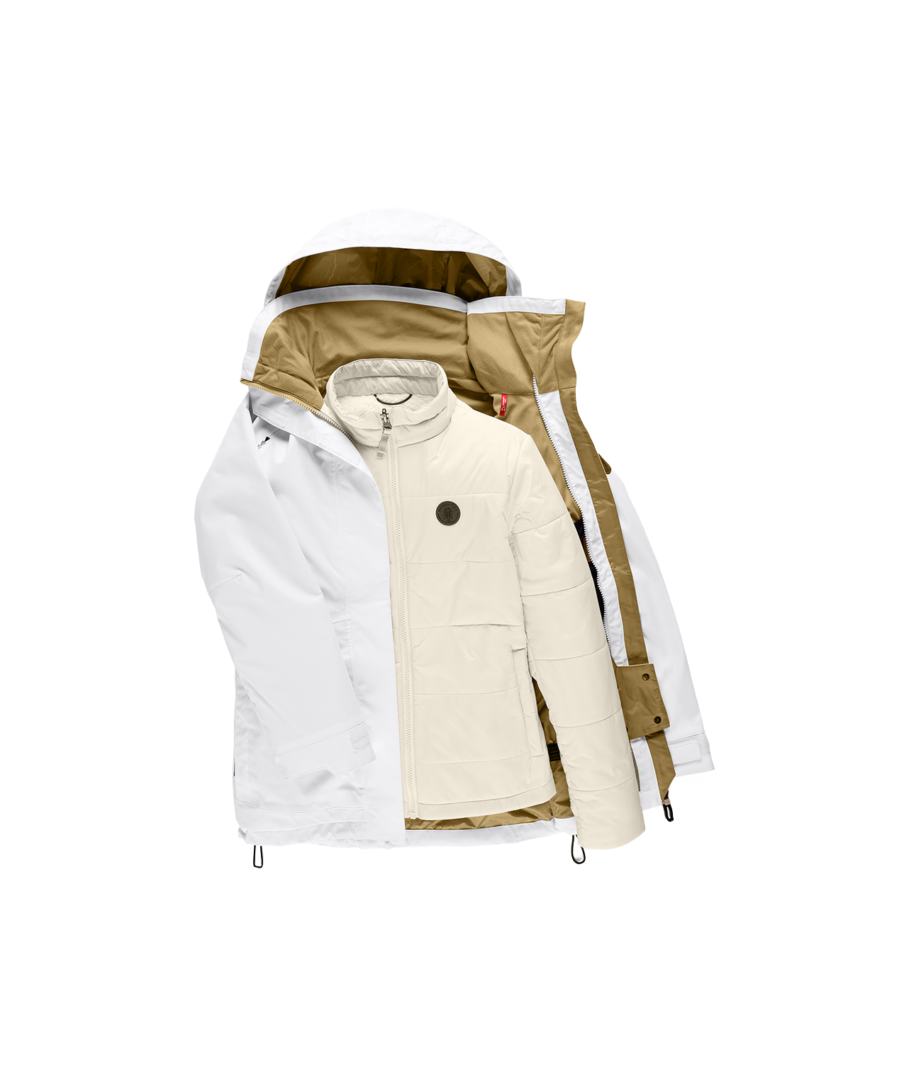WOMENS SMARTY®3-IN-1 SPELLBOUND™ JACKET - WHITE