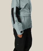 WOMENS OUTLINE™ SHELL ANORAK - DUSTY MARINE GRID