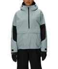 WOMENS OUTLINE™ SHELL ANORAK - DUSTY MARINE GRID