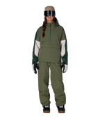 WOMENS OUTLINE™ SHELL ANORAK - FATIGUE GREEN COLORBLOCK