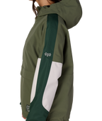 WOMENS OUTLINE™ SHELL ANORAK - FATIGUE GREEN COLORBLOCK