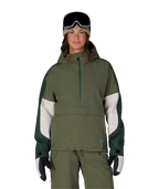 WOMENS OUTLINE™ SHELL ANORAK - FATIGUE GREEN COLORBLOCK