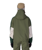 WOMENS OUTLINE™ SHELL ANORAK - FATIGUE GREEN COLORBLOCK