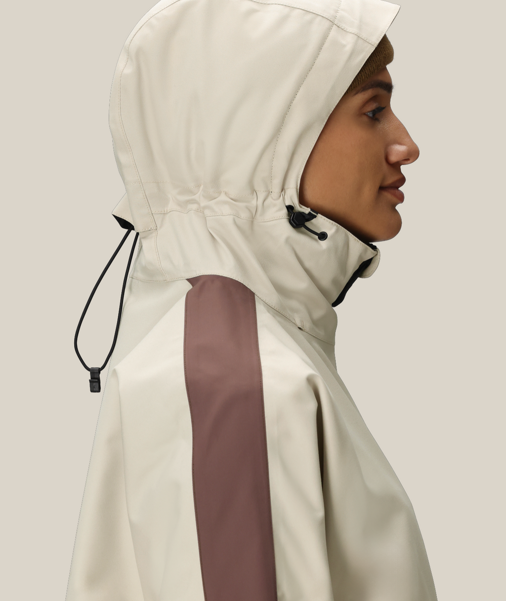 WOMENS OUTLINE™ SHELL ANORAK - LIMESTONE COLORBLOCK