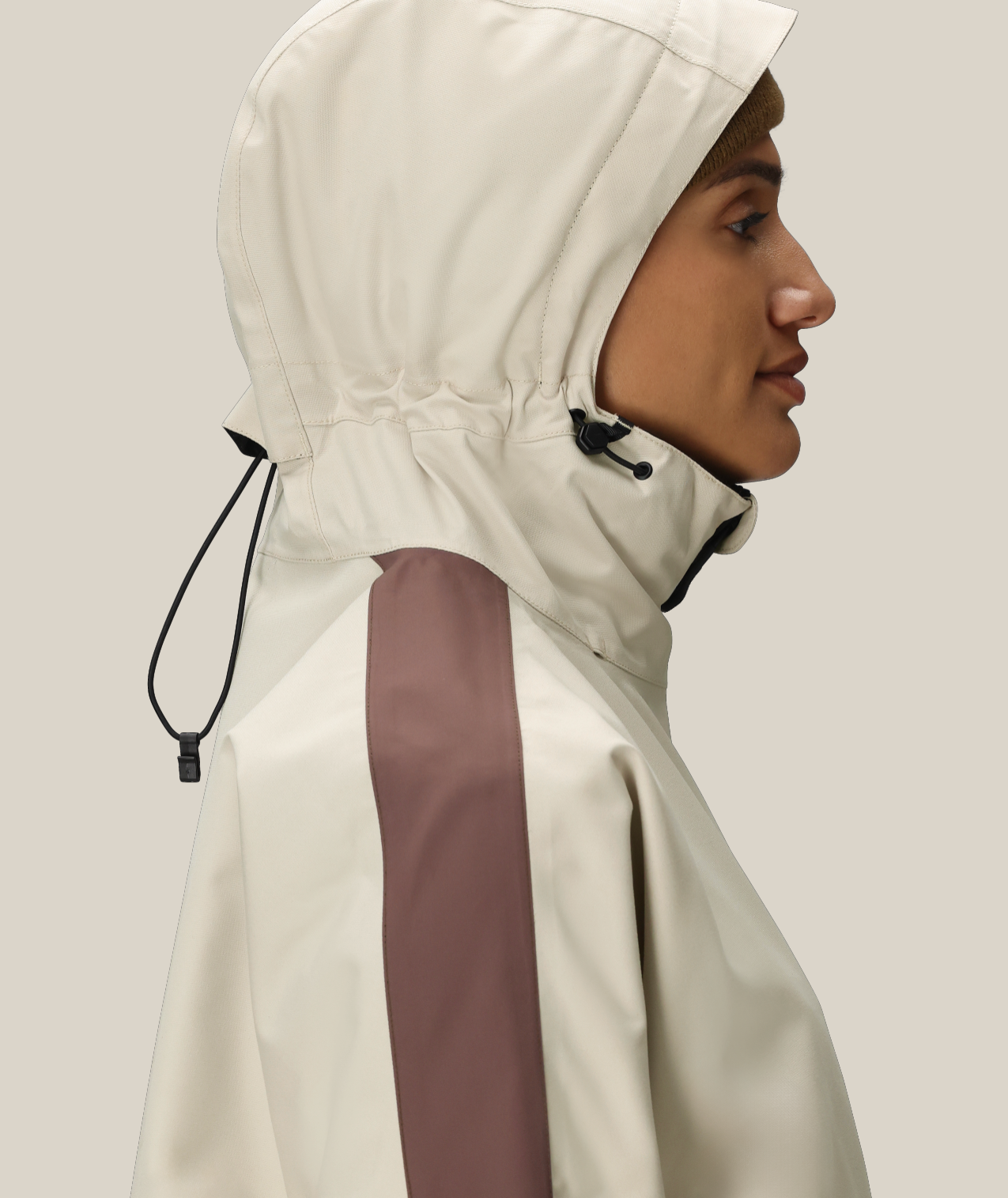 WOMENS OUTLINE™ SHELL ANORAK - LIMESTONE COLORBLOCK