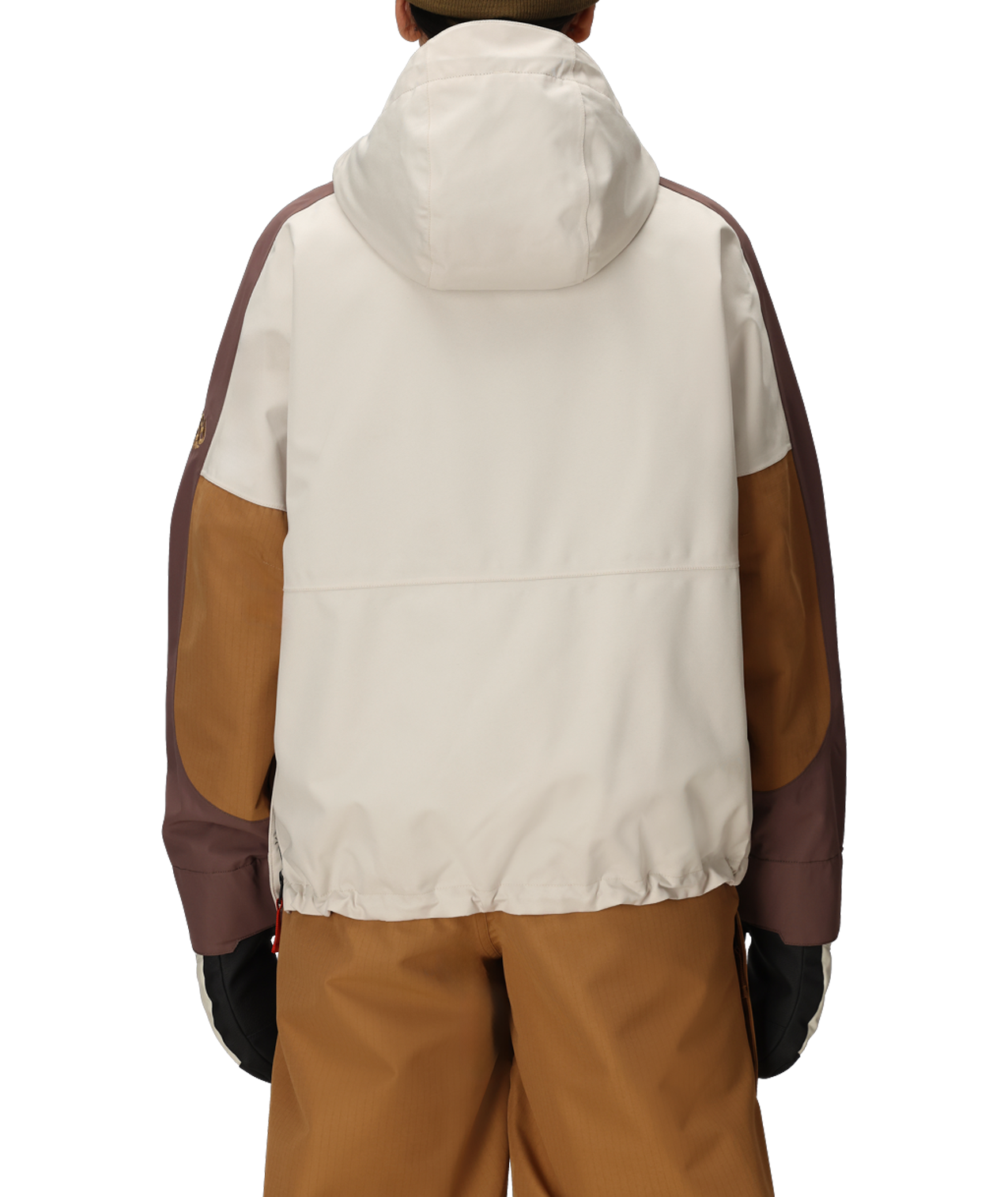 WOMENS OUTLINE™ SHELL ANORAK - LIMESTONE COLORBLOCK
