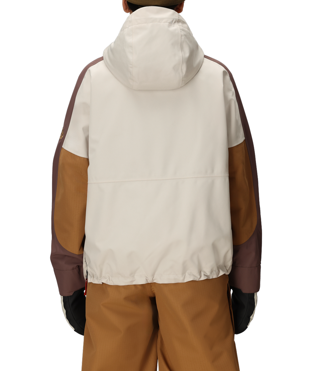 WOMENS OUTLINE™ SHELL ANORAK - LIMESTONE COLORBLOCK
