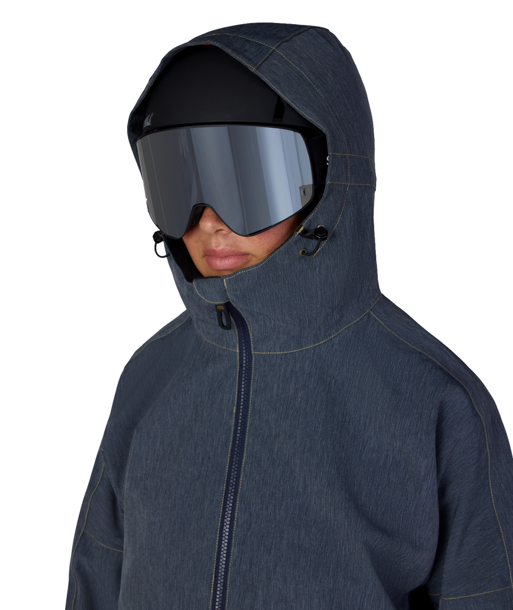WOMENS OUTLINE™ SHELL ANORAK - NAVY DENIM