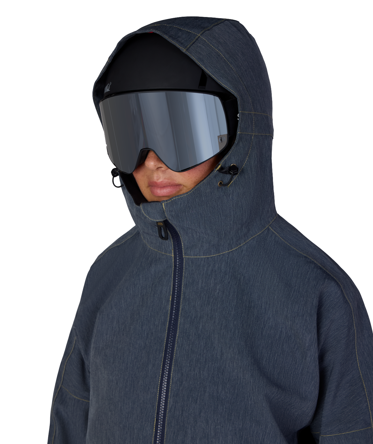WOMENS OUTLINE™ SHELL ANORAK - NAVY DENIM