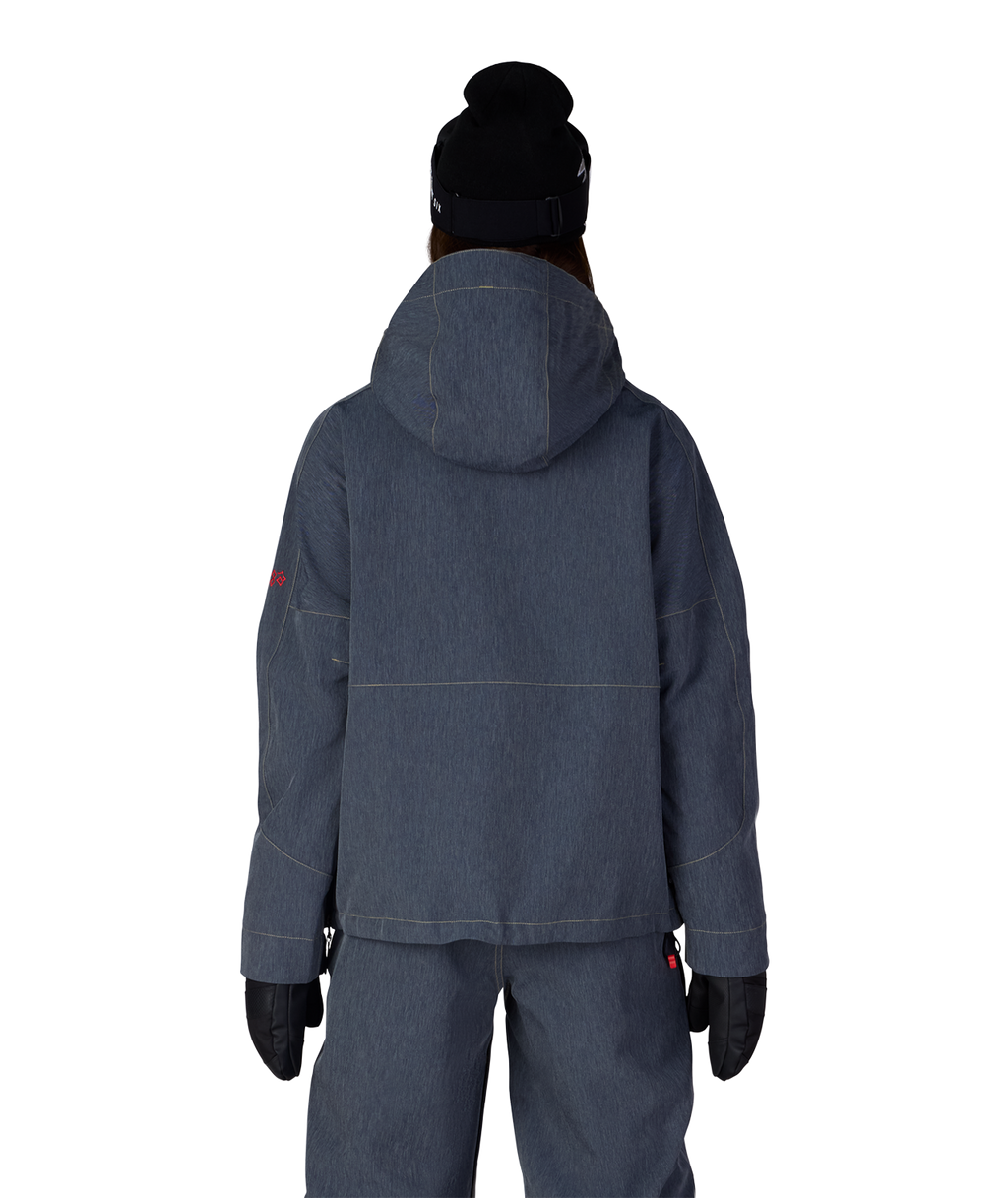 WOMENS OUTLINE™ SHELL ANORAK - NAVY DENIM