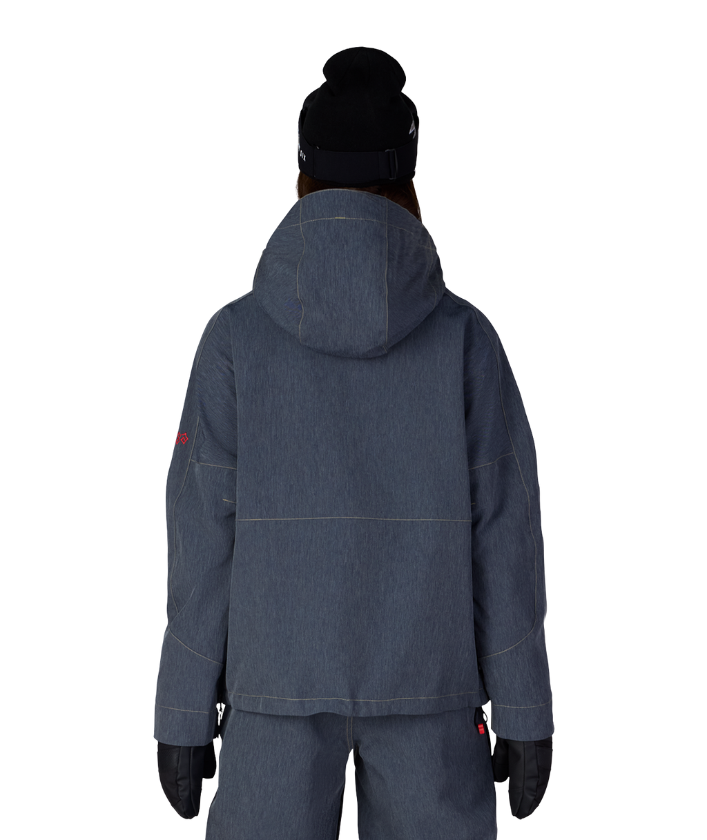WOMENS OUTLINE™ SHELL ANORAK - NAVY DENIM