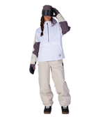 WOMENS OUTLINE™ SHELL ANORAK - WHITE COLORBLOCK